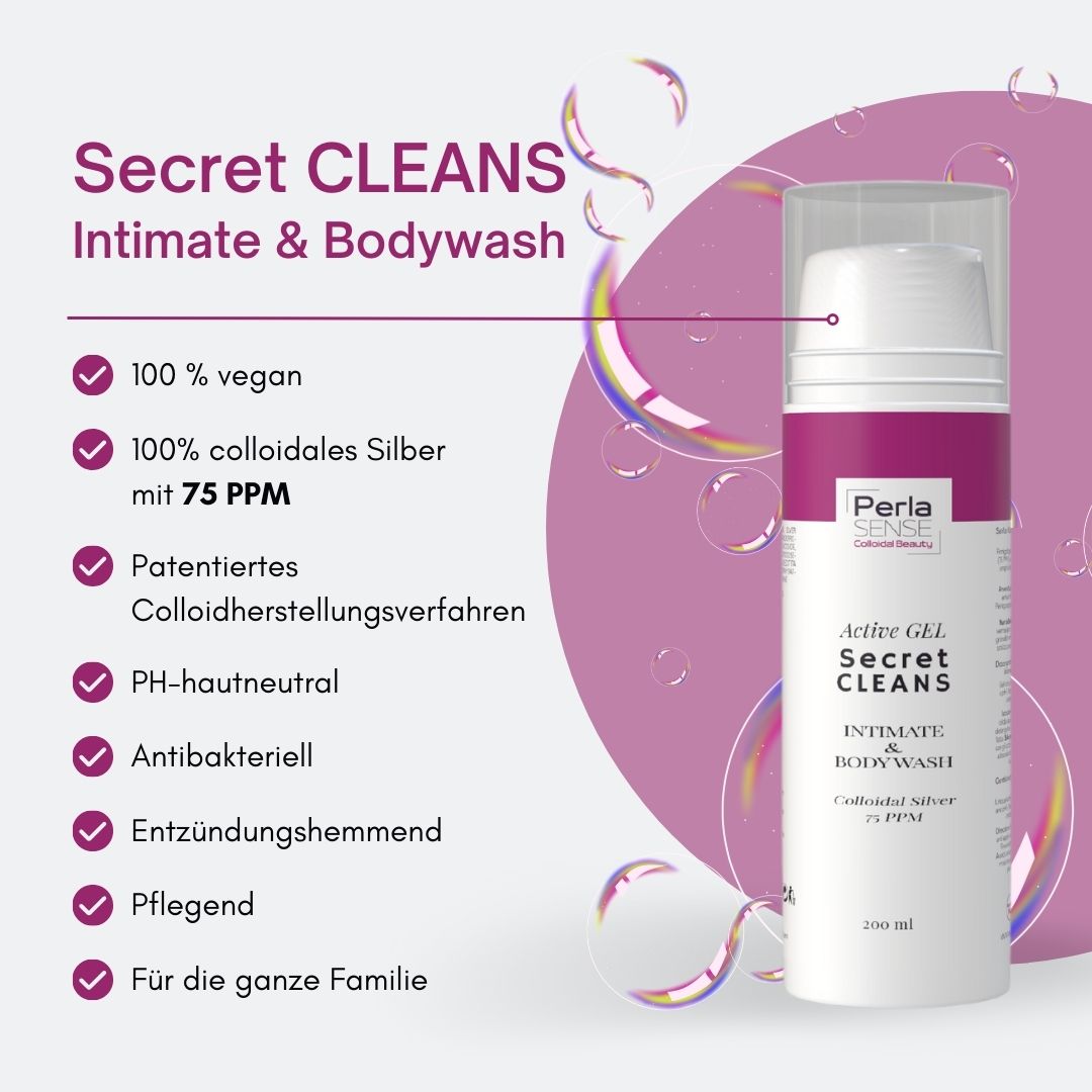 Secret CLEANS Intimate- &amp; Bodywash Active GEL