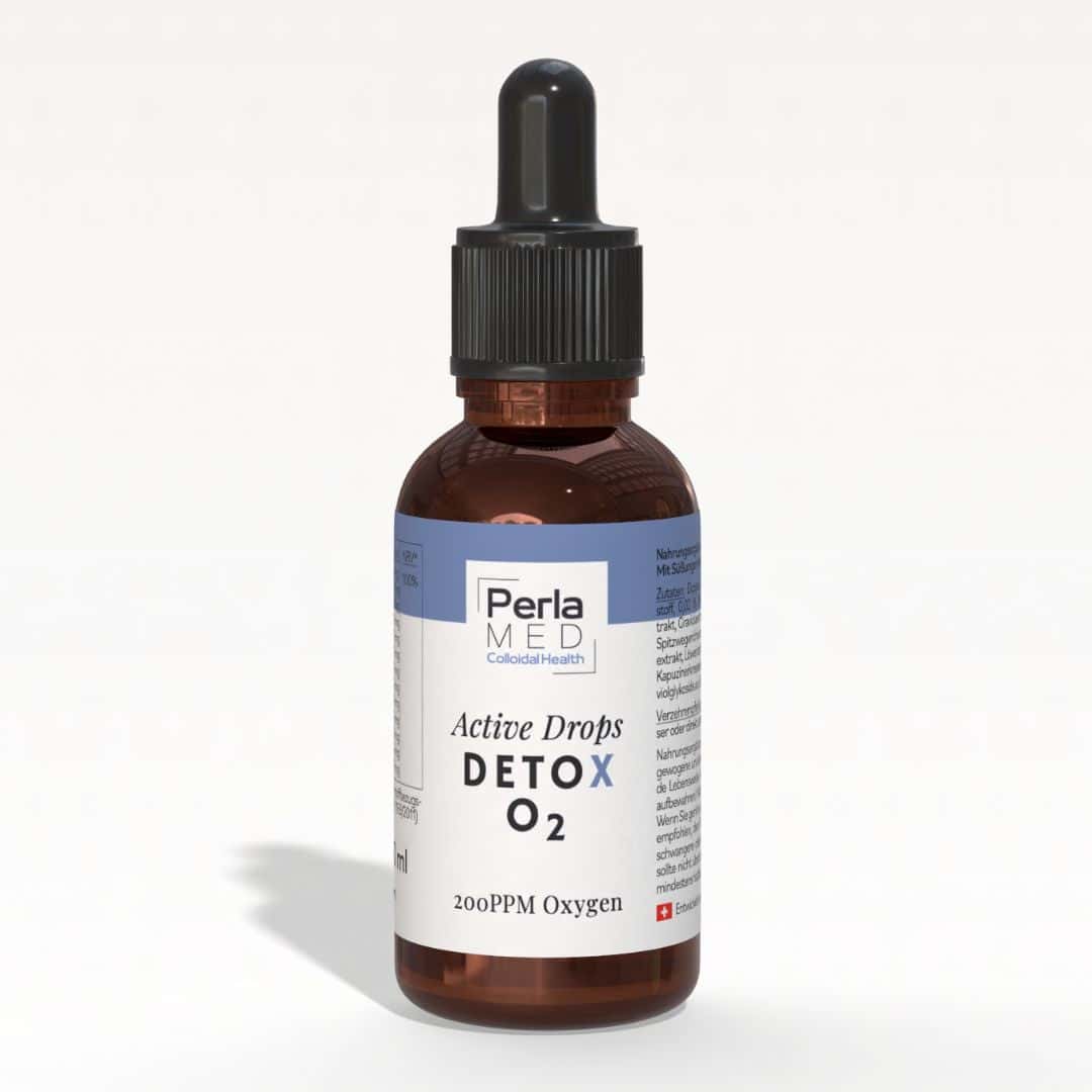 DetoX O2 Active Drops Flasche – Frontansicht